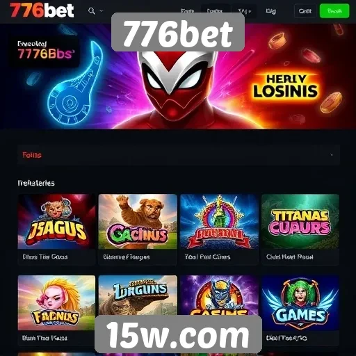 Diversidade de jogos disponíveis na plataforma 776bet